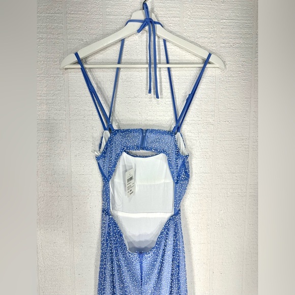 NWT Windsor Nia Beaded Ombre Mesh High Slit Formal Dress size XS - Picture 6 of 15